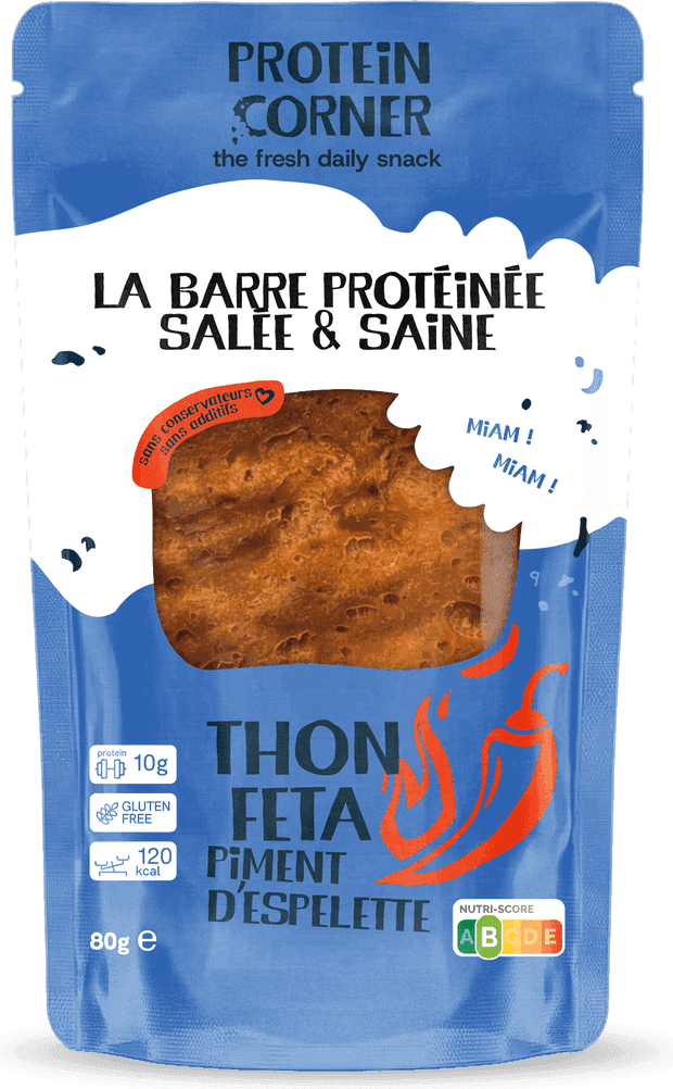 Sachet Protein Corner Thon, Feta & Piment d’Espelette.